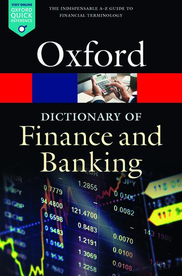 Vorderes Coverbild A Dictionary of Finance and Banking