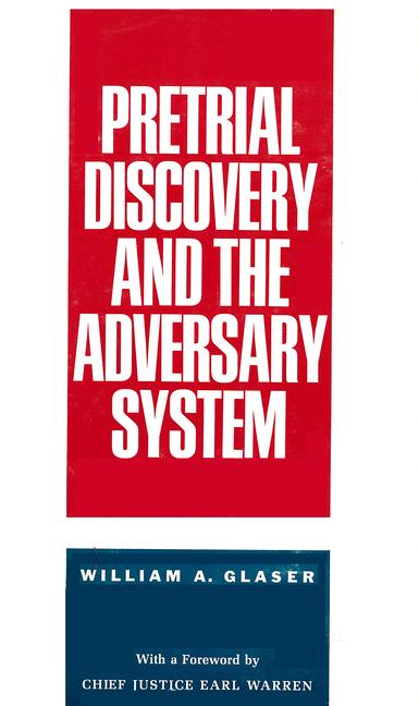 Vorderes Coverbild Pretrial Discovery and the Adversary System
