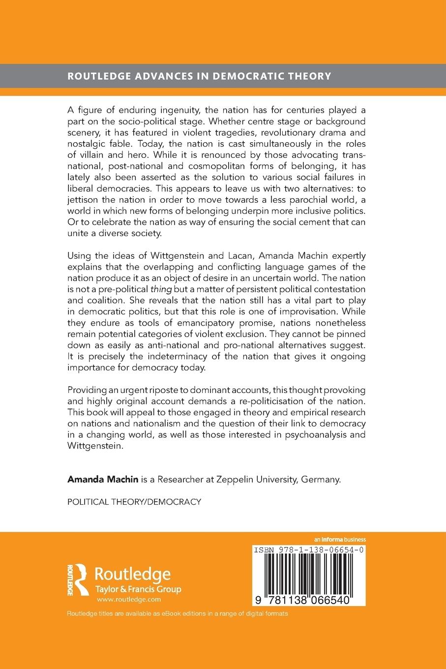 Rückseitencover Nations and Democracy