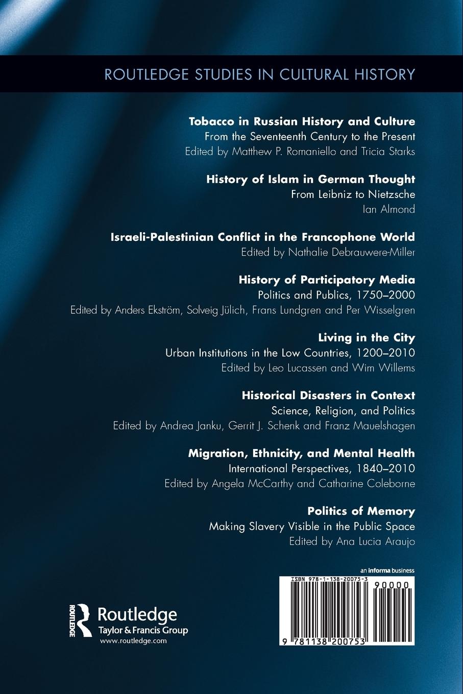 Rückseitencover Politics of Memory