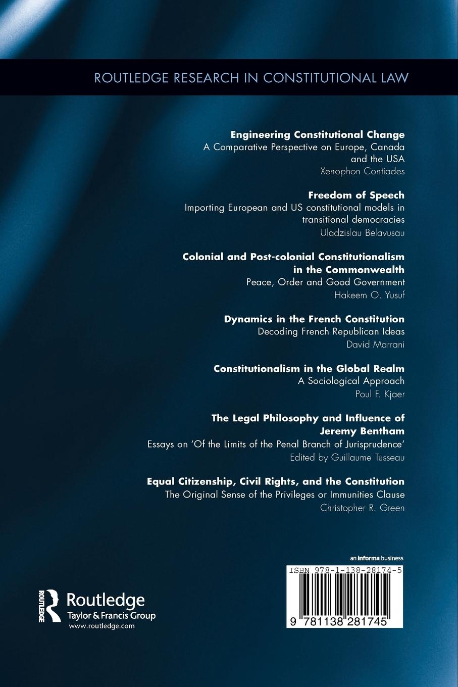 Rückseitencover Equal Citizenship, Civil Rights, and the Constitution