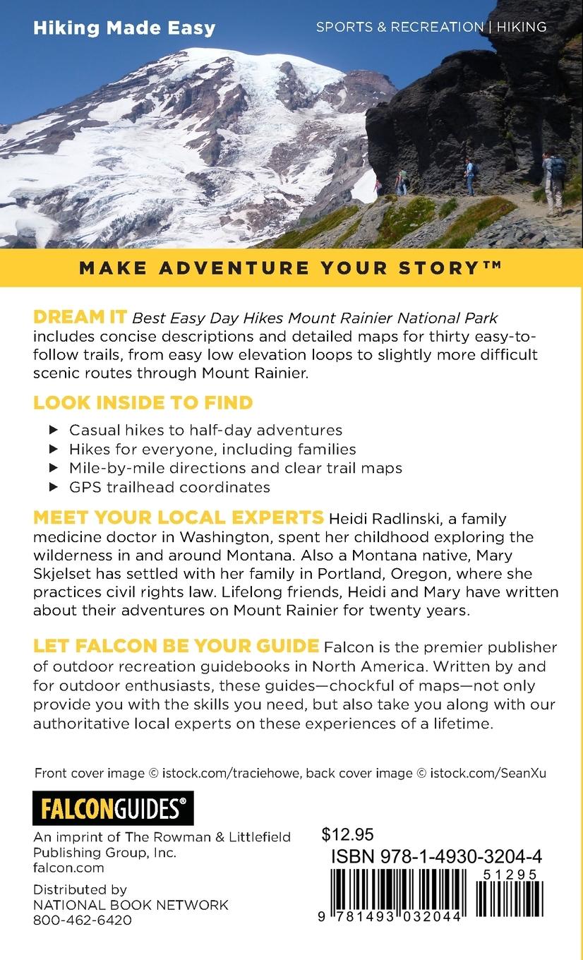 Rückseitencover Best Easy Day Hikes Mount Rainier National Park