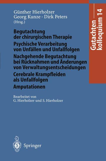 Vorderes Coverbild Gutachtenkolloquium 14