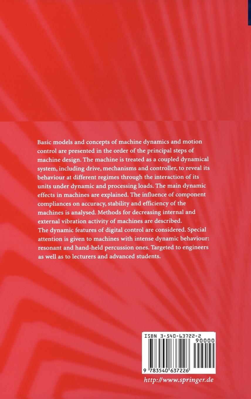 Rückseitencover Dynamics and Control of Machines