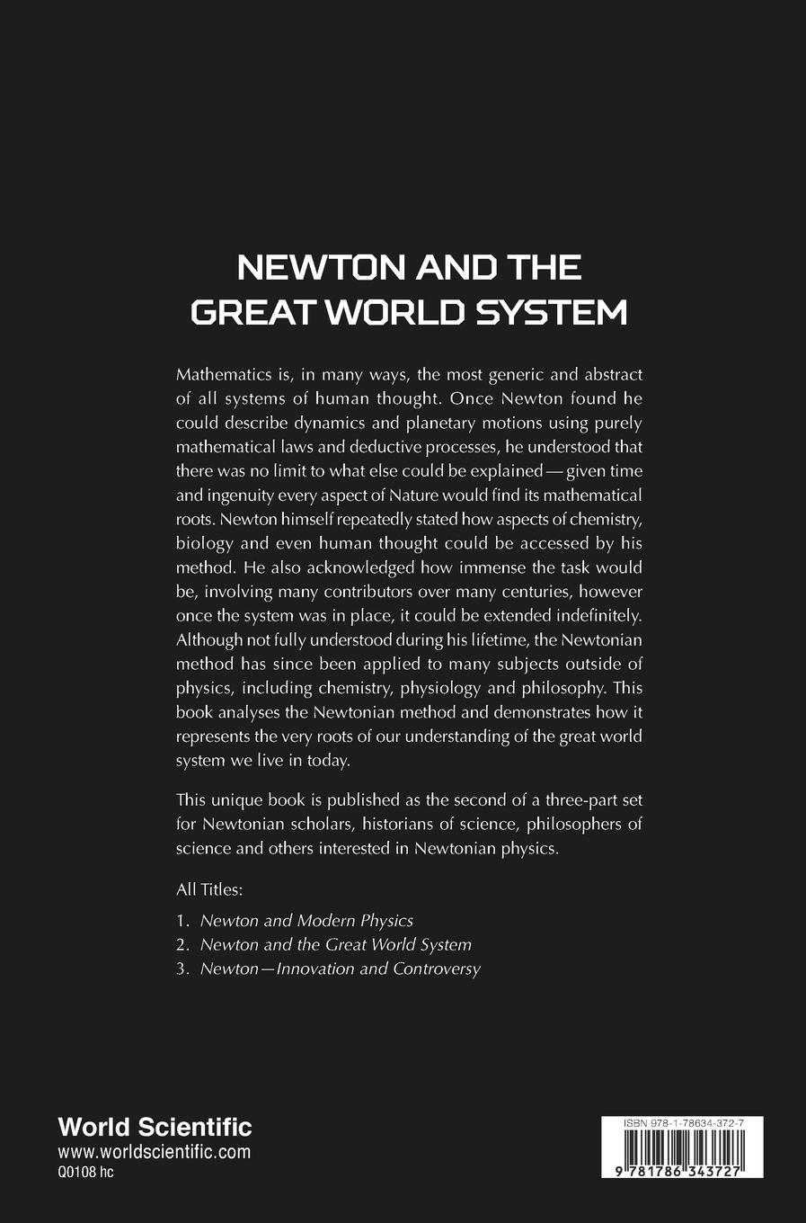 Rückseitencover NEWTON AND THE GREAT WORLD SYSTEM