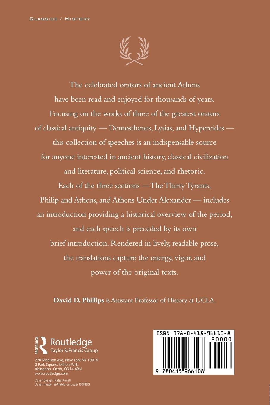 Rückseitencover Athenian Political Oratory
