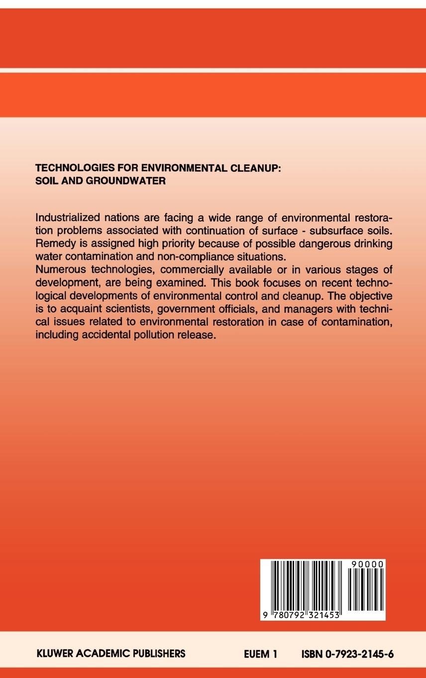 Rückseitencover Technologies for Environmental Cleanup: Soil and Groundwater