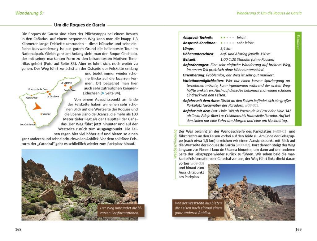 Beispielinhalt (Bild) Maremonto Reise- und Wanderführer: Teneriffa