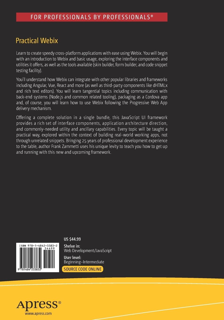 Rückseitencover Practical Webix