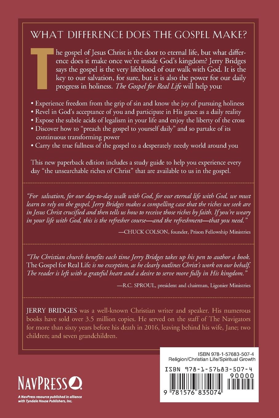 Rückseitencover The Gospel for Real Life