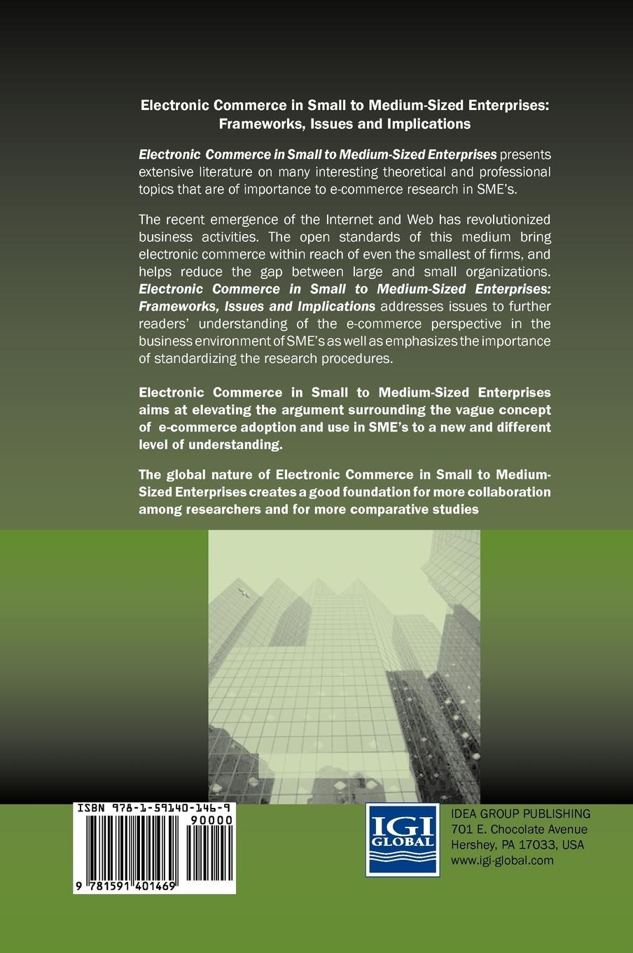 Rückseitencover Electronic Commerce in Small to Medium-Sized Enterprises