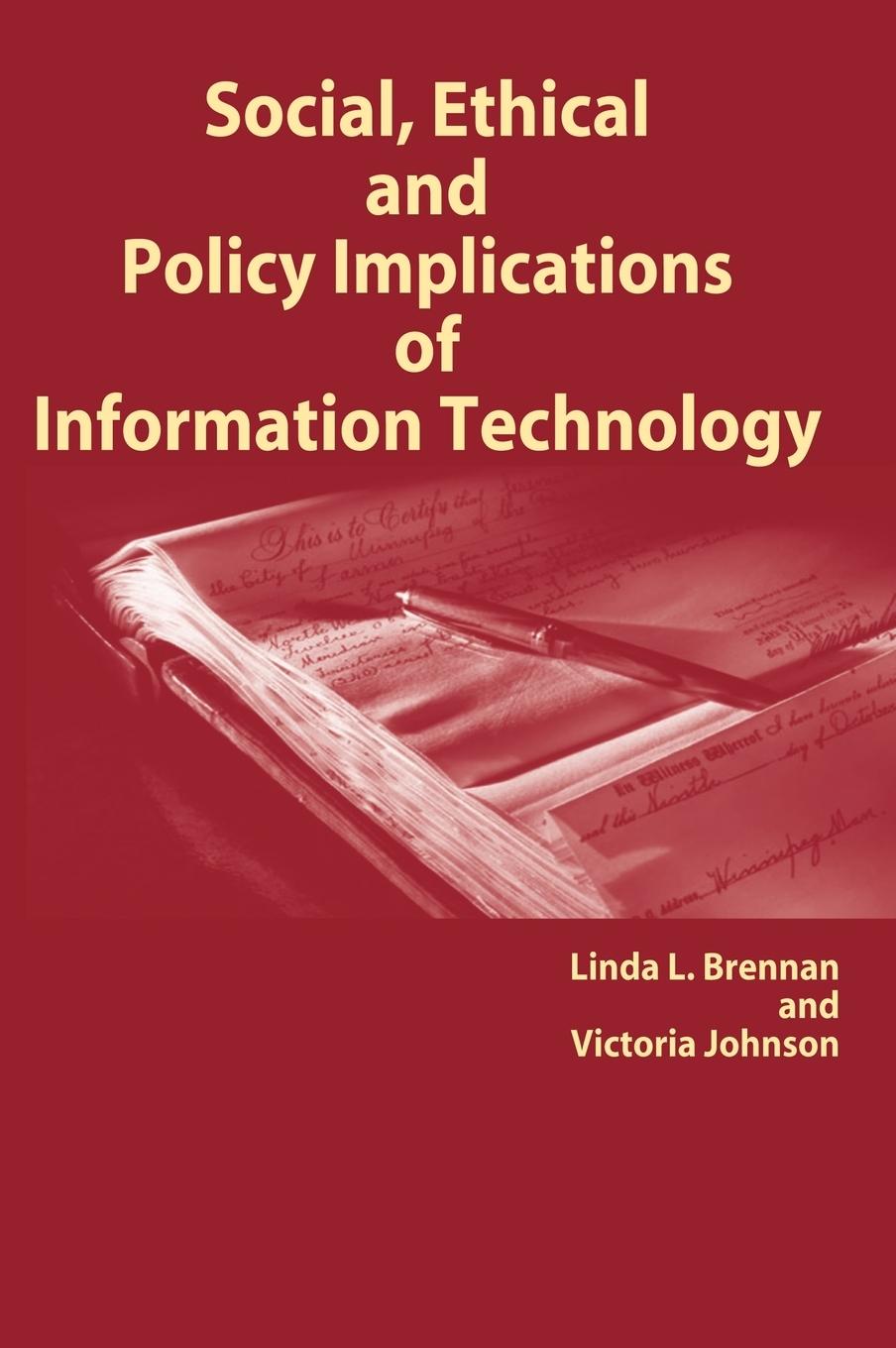 Vorderes Coverbild Social, Ethical and Policy Implications of Information Technology