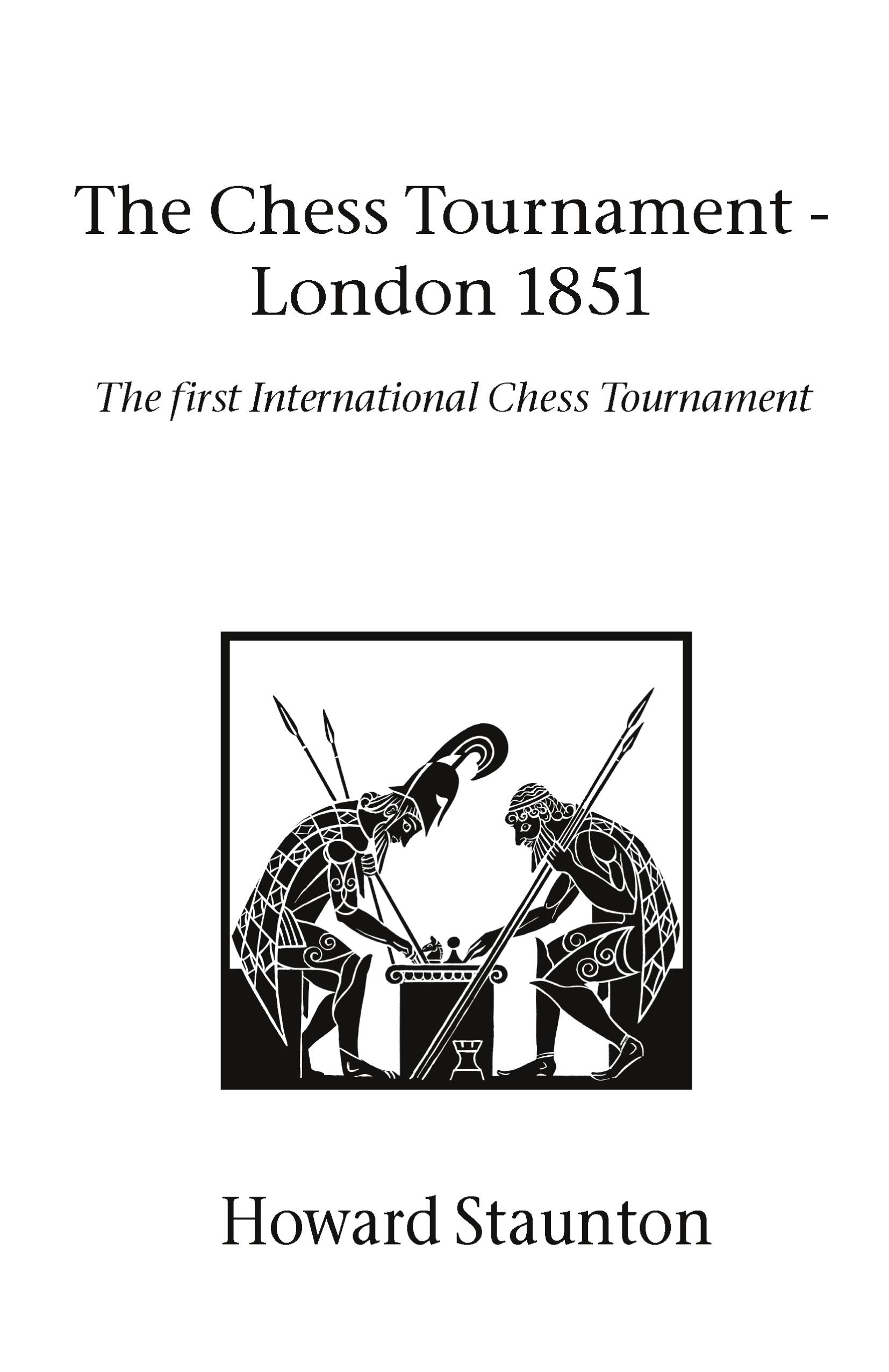 Vorderes Coverbild Chess Tournament, The - London 1851