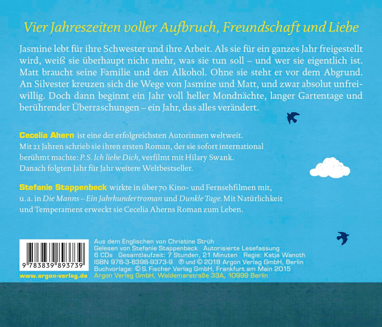 Rückseitencover Das Jahr, in dem ich dich traf