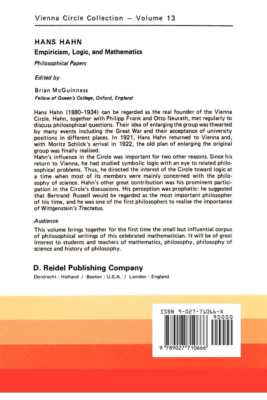 Rückseitencover Empiricism, Logic and Mathematics