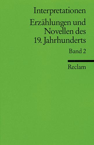 Vorderes Coverbild Interpretationen: Erzählungen und Novellen II des 19. Jahrhunderts