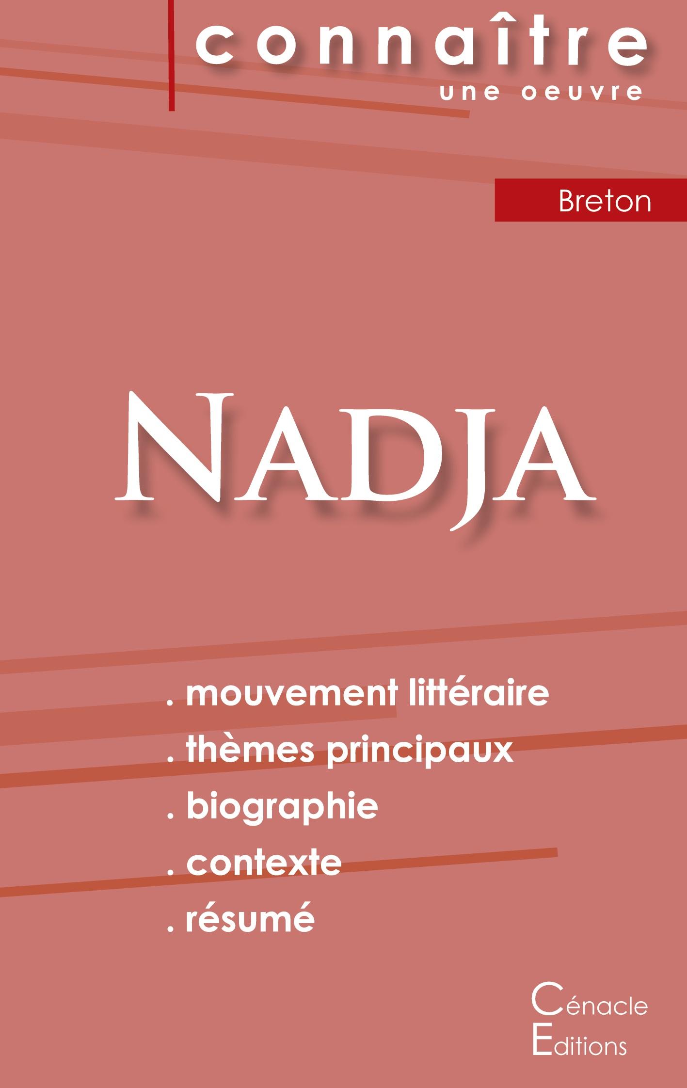 Vorderes Coverbild Fiche de lecture Nadja de Breton (Analyse littéraire de référence et résumé complet)