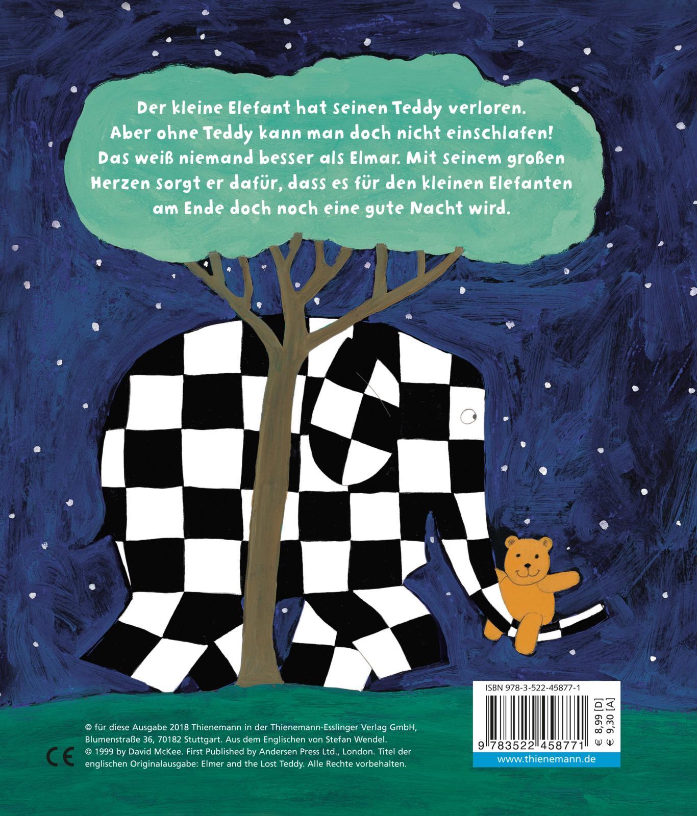 Rückseitencover Elmar: Gute Nacht, Elmar!