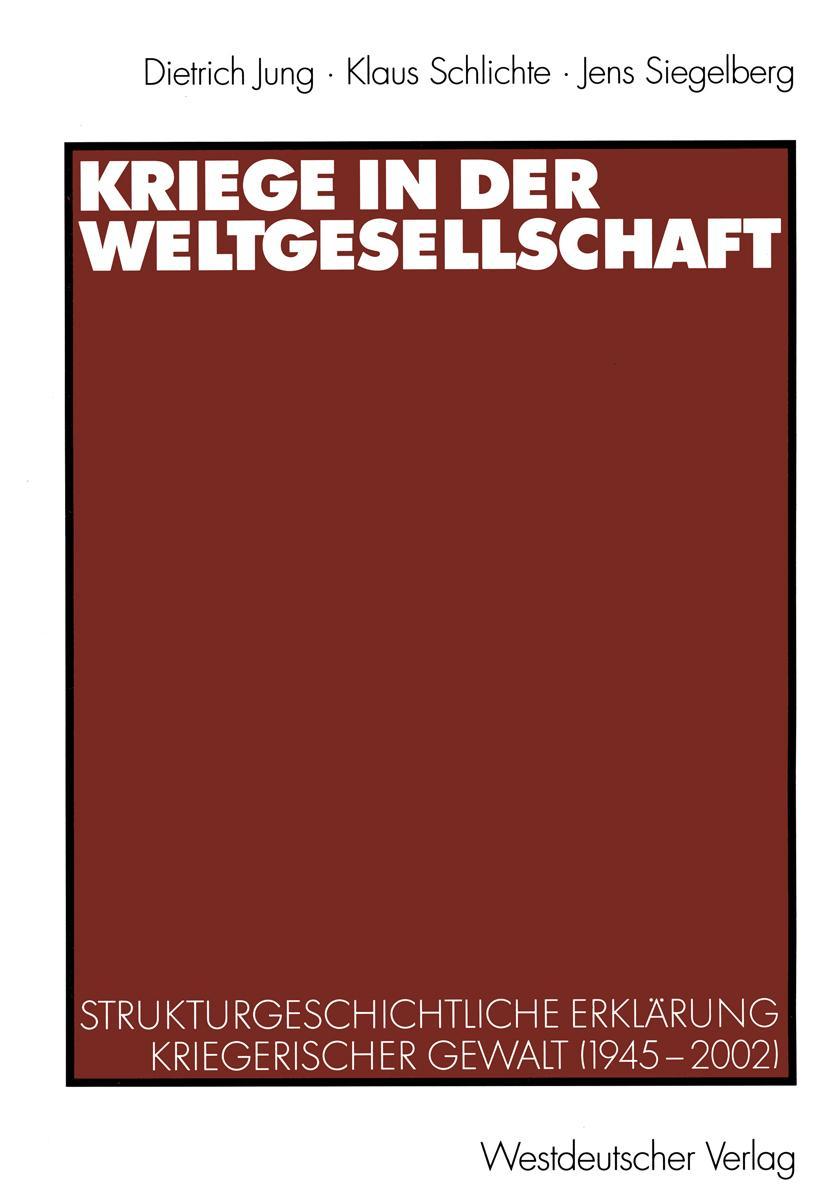 Vorderes Coverbild Kriege in der Weltgesellschaft