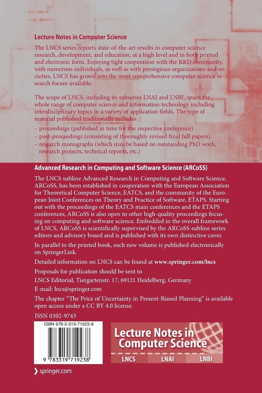 Rückseitencover Web and Internet Economics