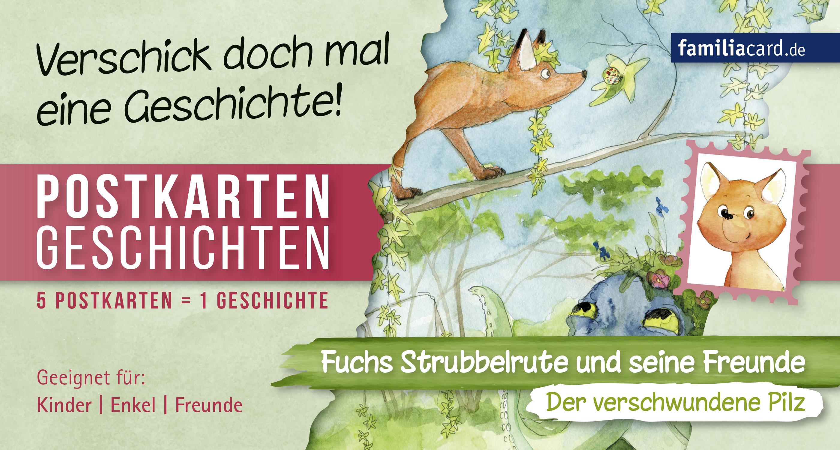 Vorderes Coverbild Fuchs Strubbelrute und seine Freunde 01 - Der verschwundene Pilz