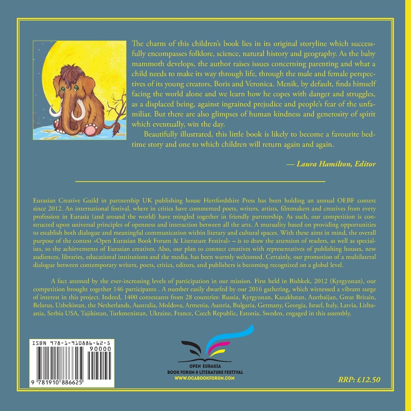 Rückseitencover MENIK THE LITTLE MAMMOTH