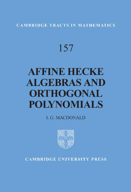 Vorderes Coverbild Affine Hecke Algebras and Orthogonal Polynomials
