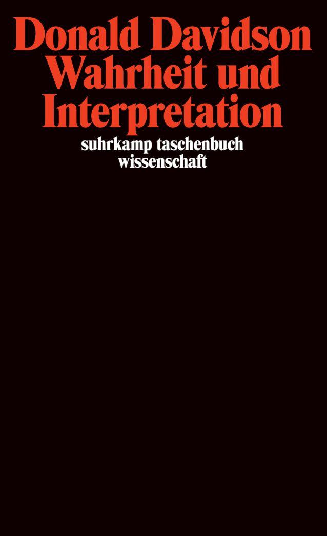 Vorderes Coverbild Wahrheit und Interpretation