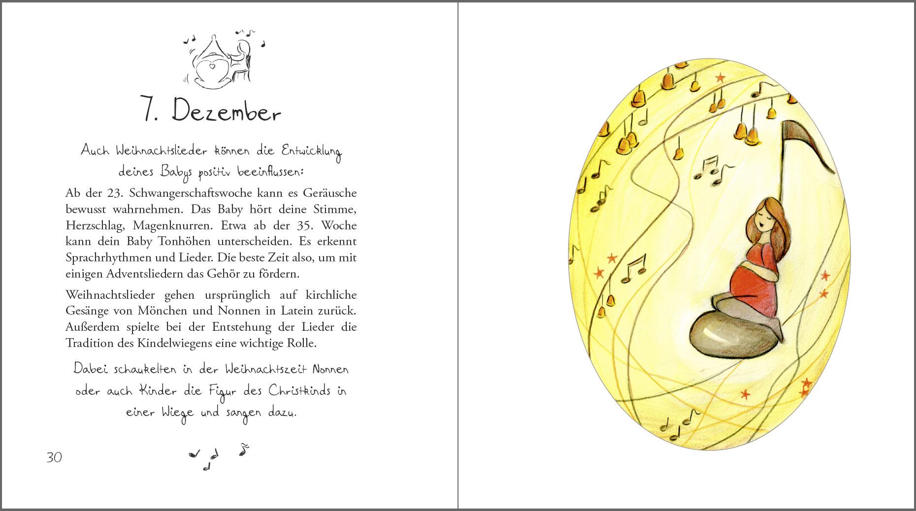 Beispielinhalt (Bild) Schwanger im Advent - Ein Adventskalender für alle werdenden Mütter