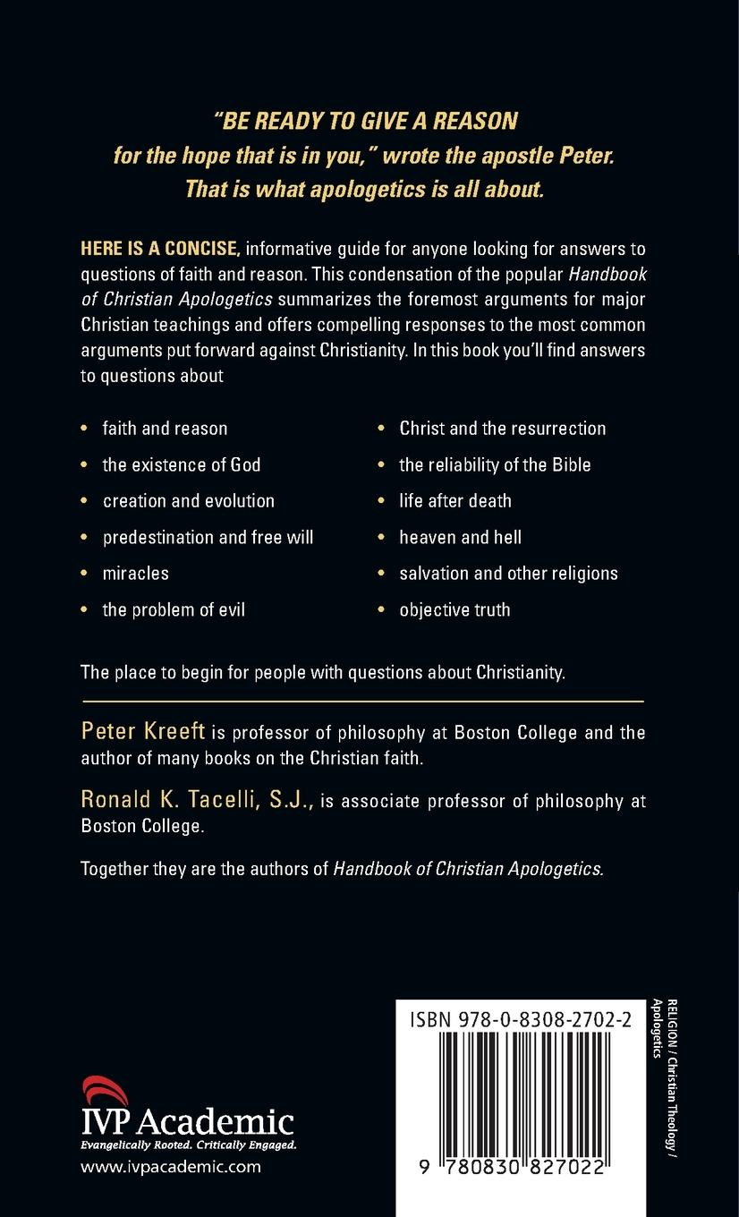Rückseitencover Pocket Handbook of Christian Apologetics