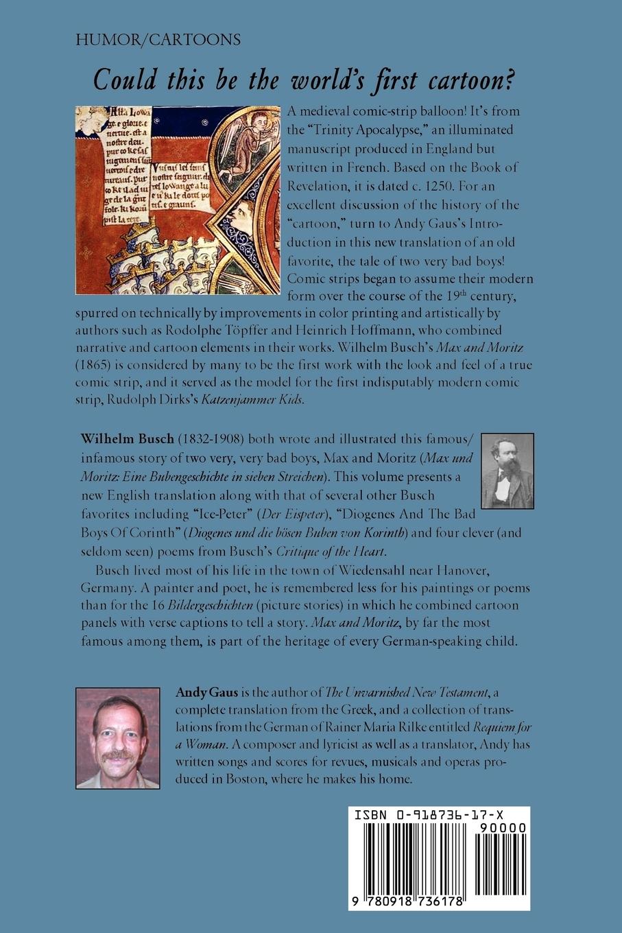 Rückseitencover Max and Moritz and Other Bad Boy Tales