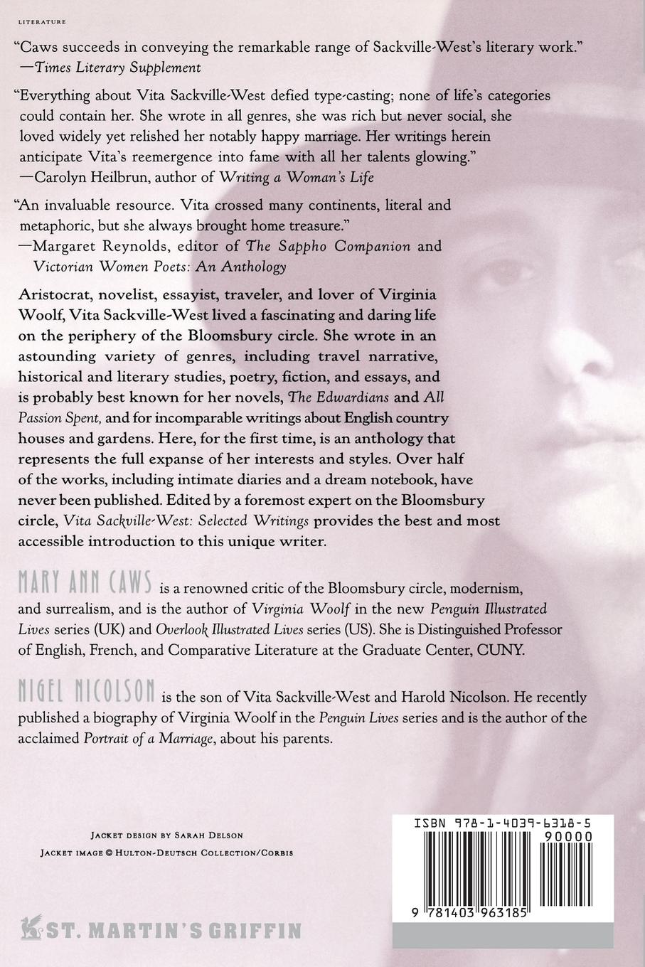 Rückseitencover Vita Sackville-West