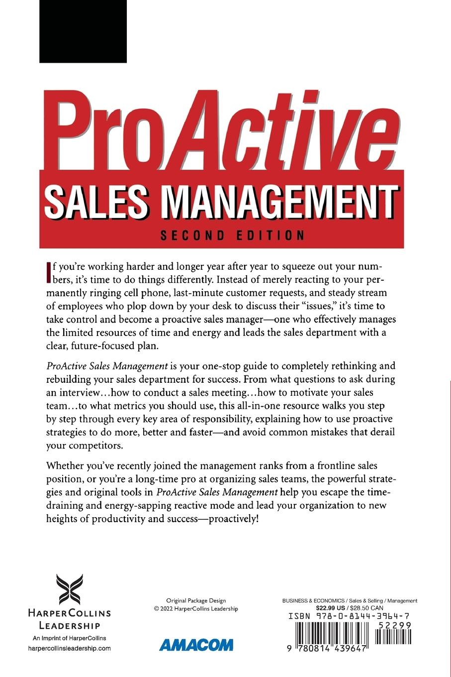 Rückseitencover The Proactive Sales Management