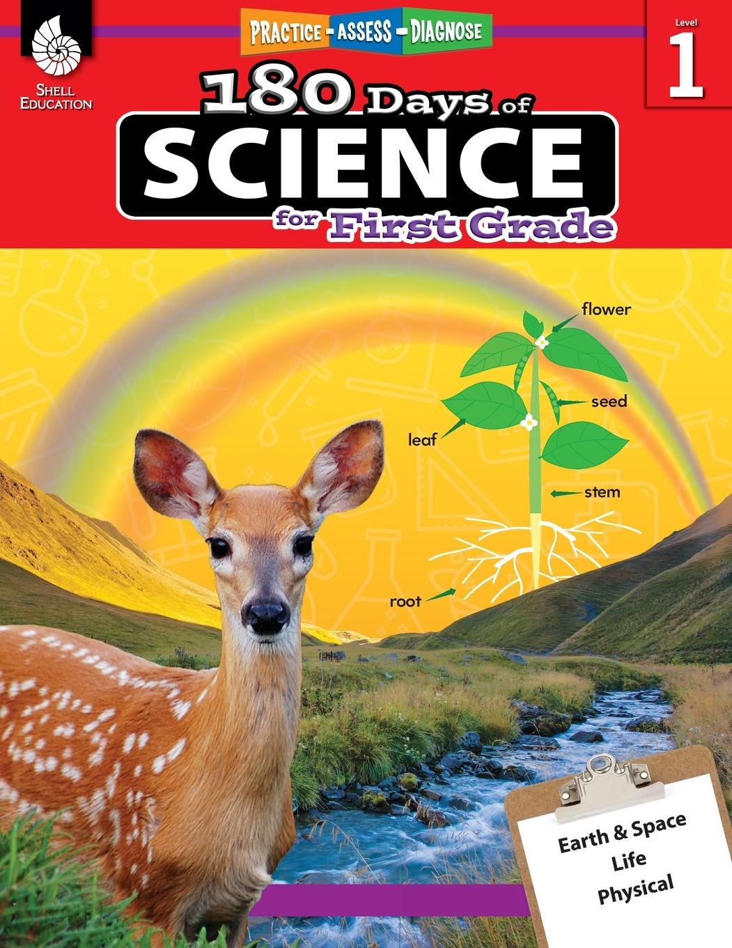 Vorderes Coverbild 180 Days of Science for First Grade