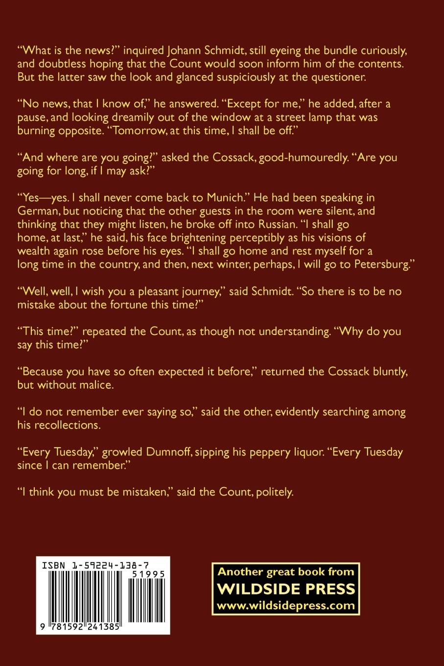 Rückseitencover A Cigarette-Maker's Romance