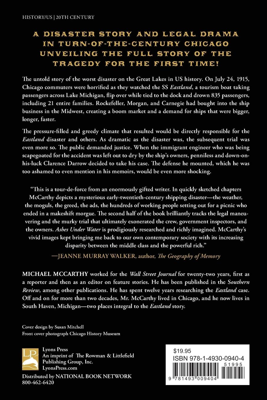 Rückseitencover Ashes Under Water