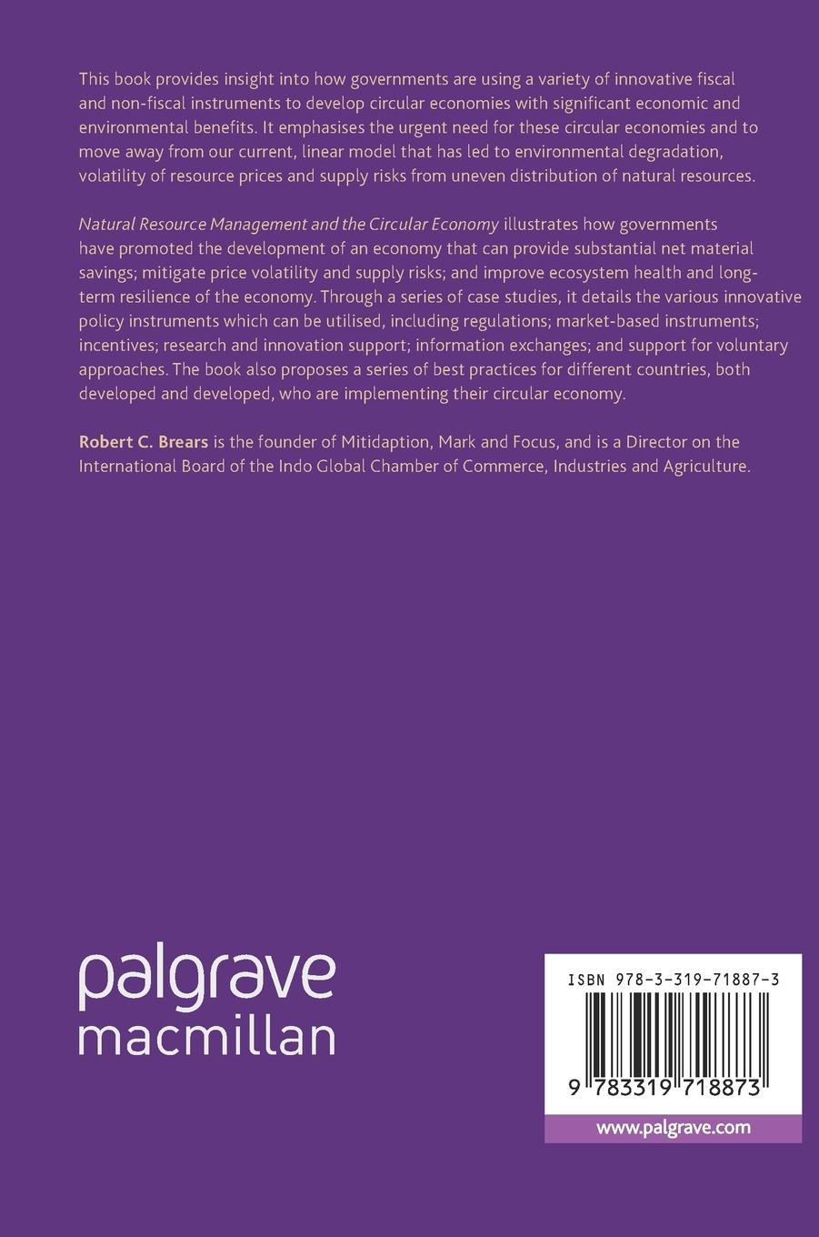 Rückseitencover Natural Resource Management and the Circular Economy