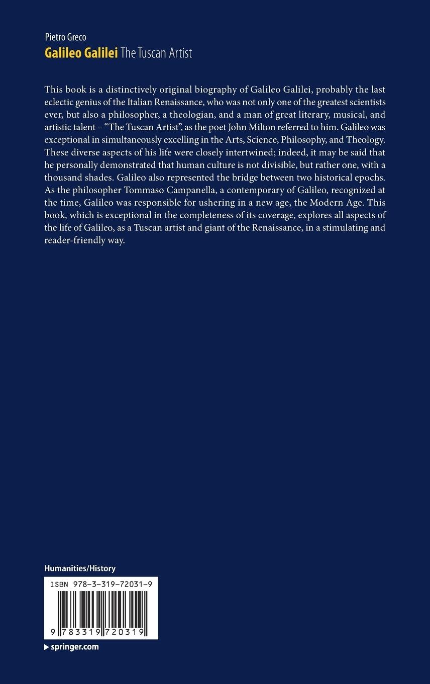 Rückseitencover Galileo Galilei, The Tuscan Artist