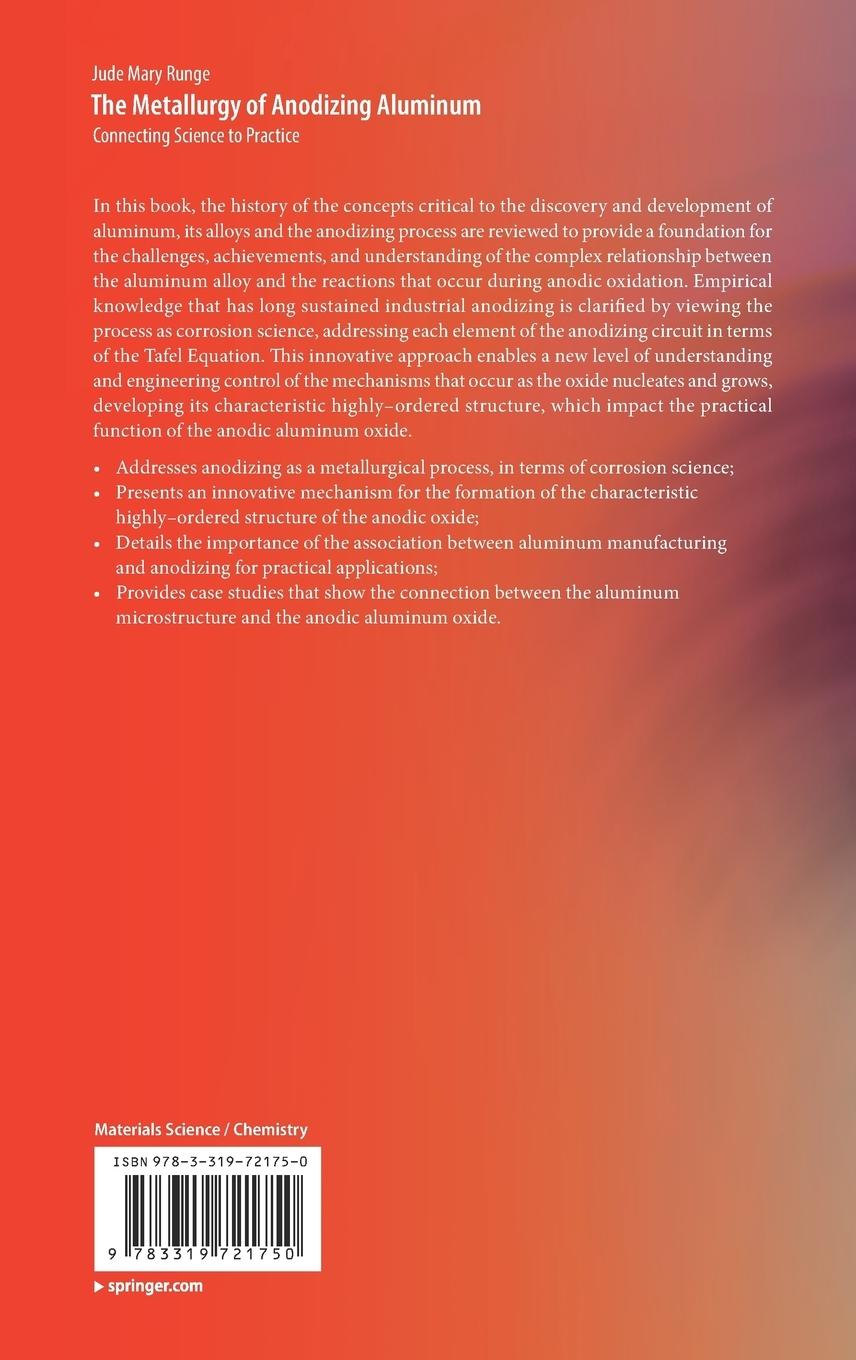 Rückseitencover The Metallurgy of Anodizing Aluminum
