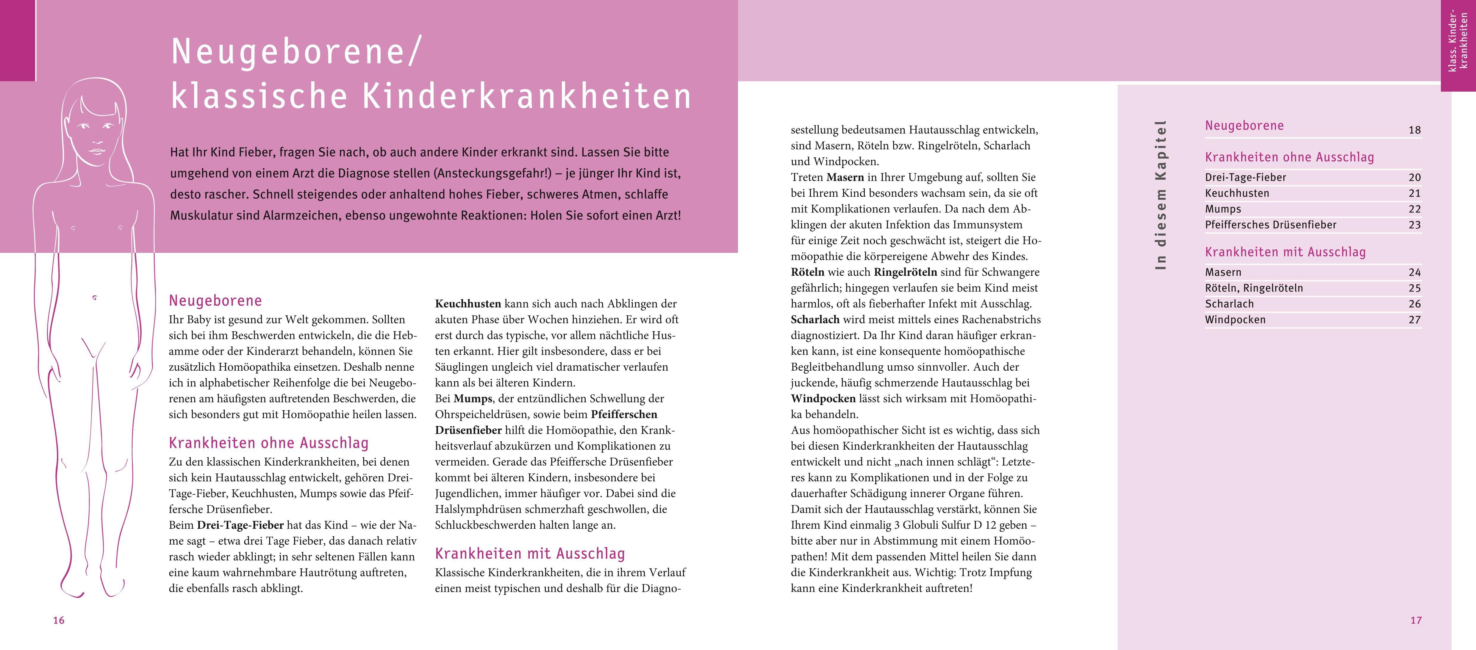 Beispielinhalt (Bild) Quickfinder- Homöopathie für Kinder