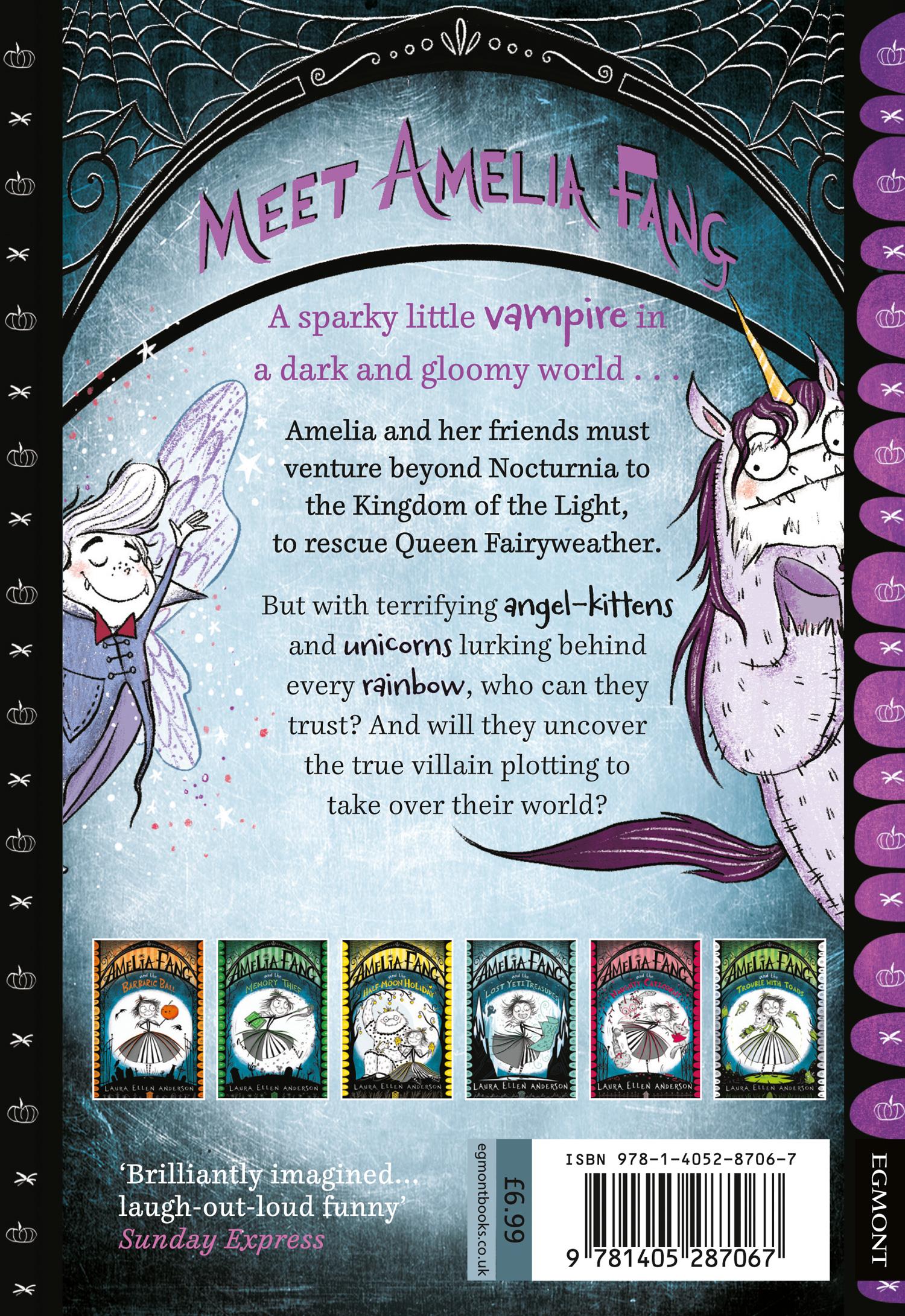 Rückseitencover Amelia Fang and the Unicorn Lords