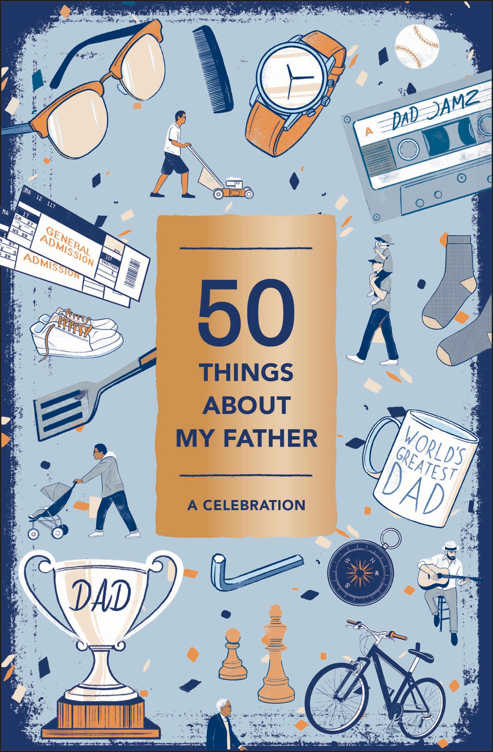 Vorderes Coverbild 50 Things about My Father (Fill-In Gift Book)