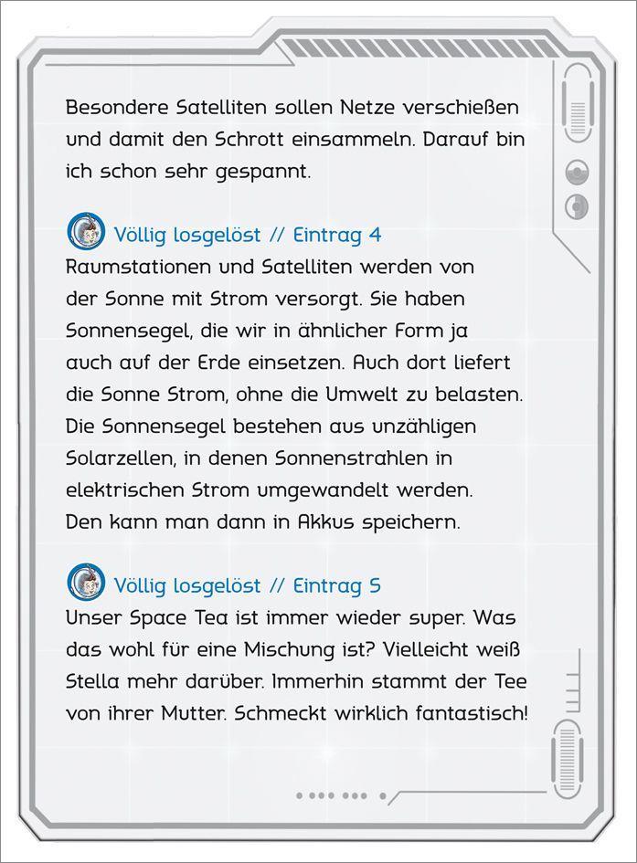 Beispielinhalt (Bild) Der kleine Major Tom, Band 1: Völlig losgelöst