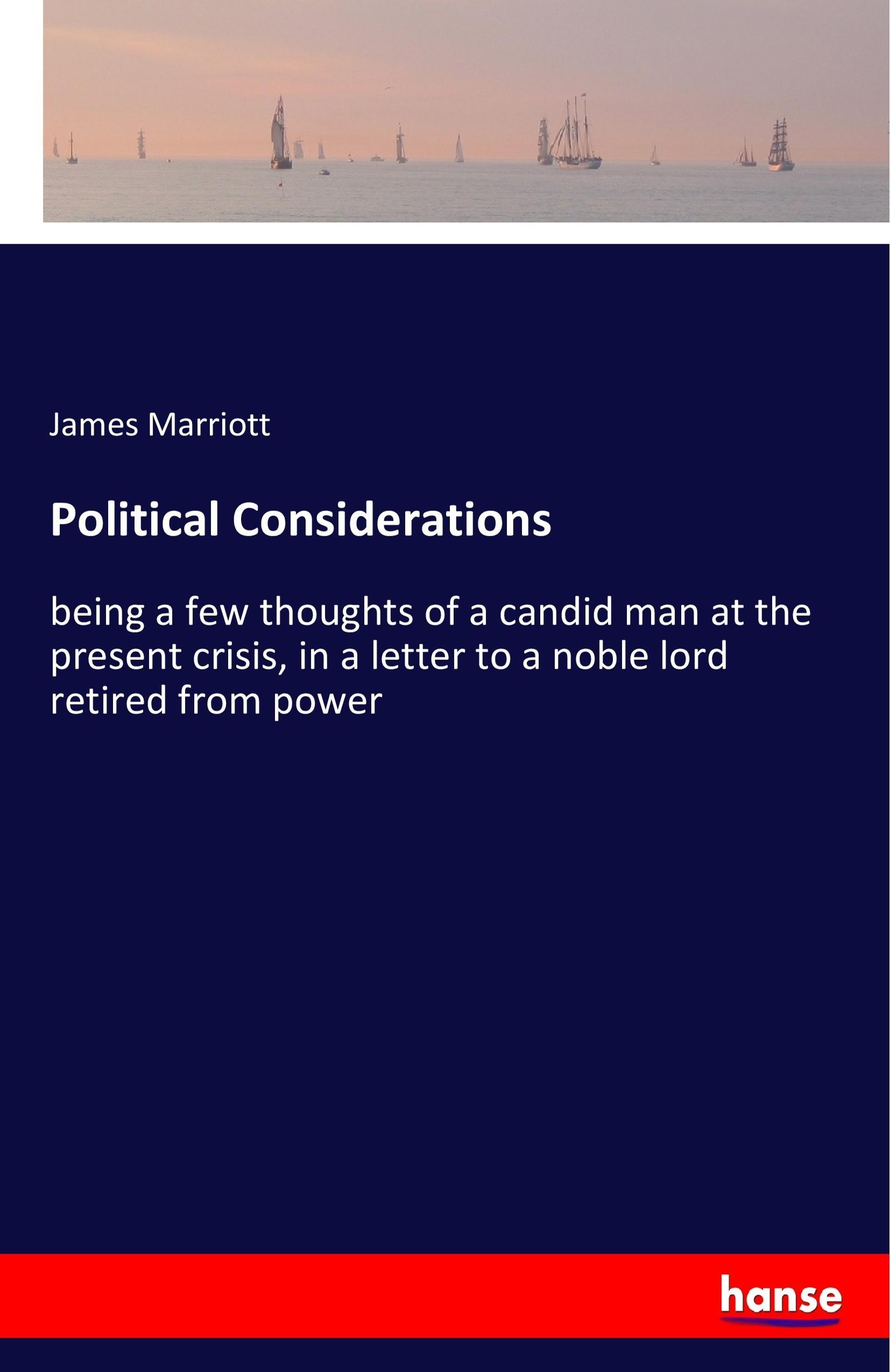 Vorderes Coverbild Political Considerations