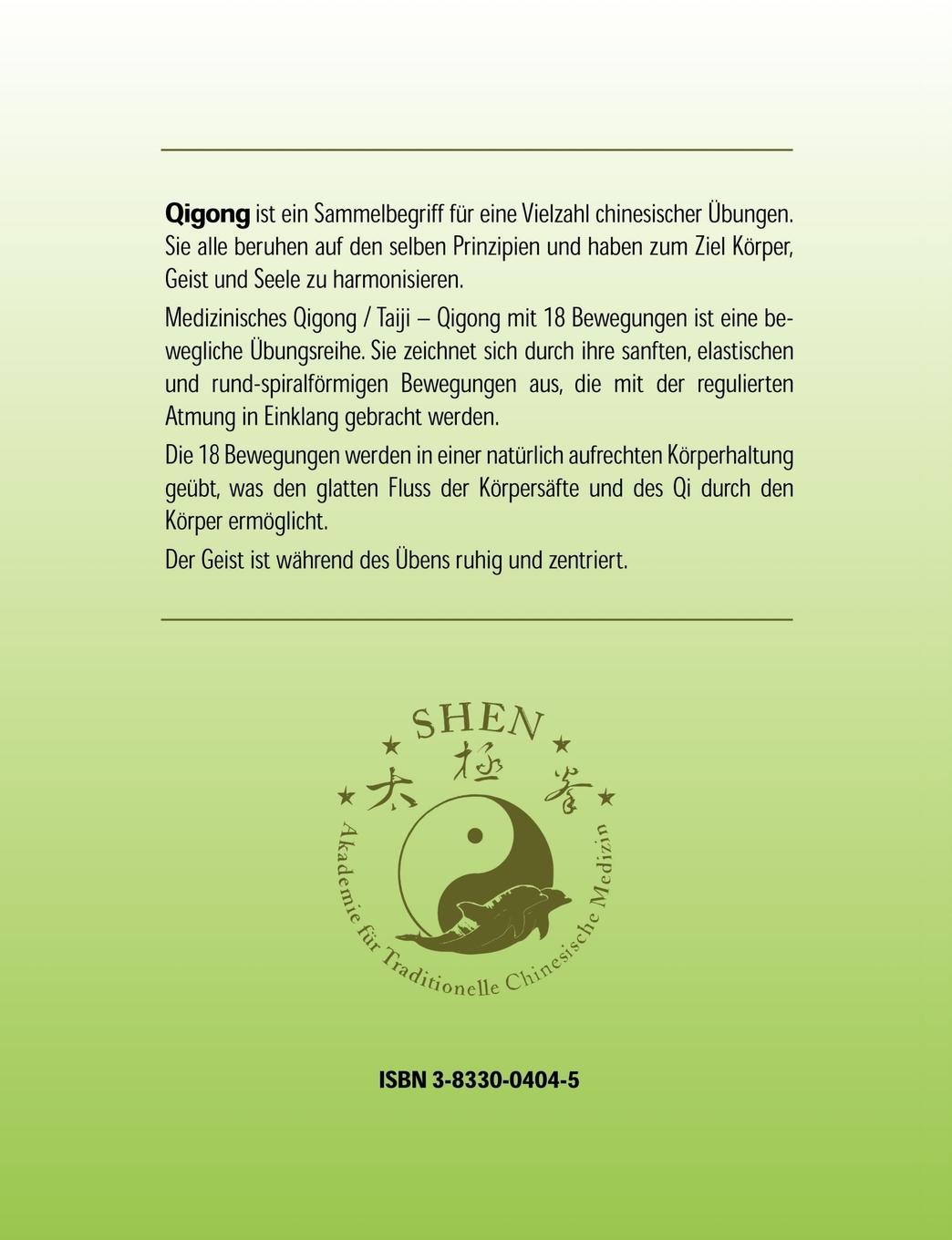 Rückseitencover Die 18 Bewegungen des Taiji-Qigong