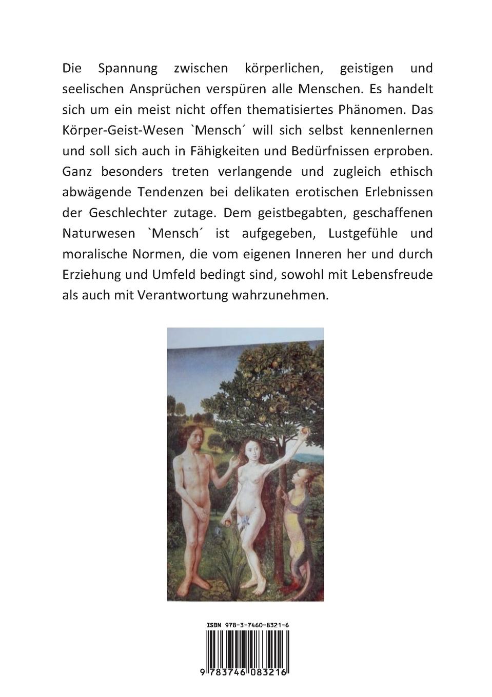 Rückseitencover Zwischen Lust und Moral - erotisches Erleben und ethisches Bedenken des Fritz Willer