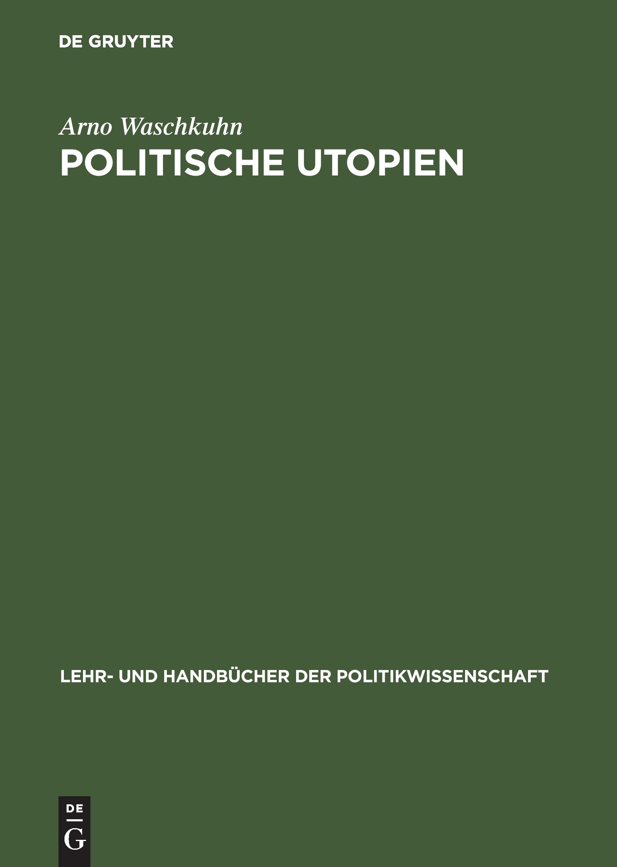 Vorderes Coverbild Politische Utopien