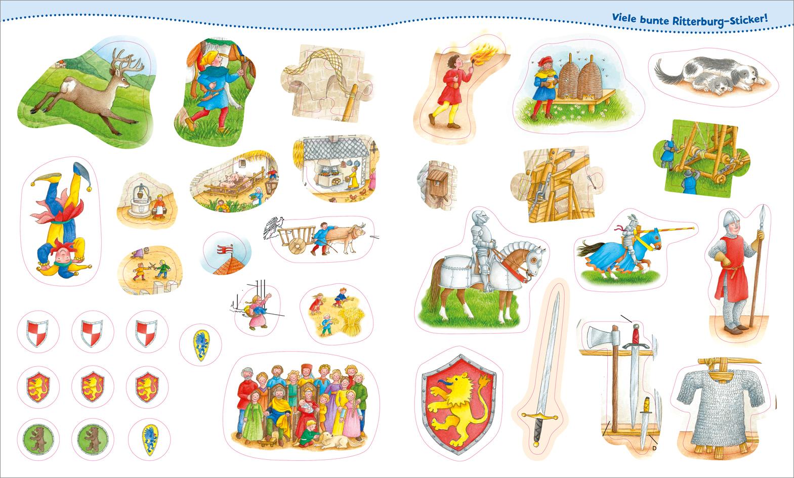 Beispielinhalt (Bild) WAS IST WAS Junior Mitmach-Heft Ritterburg