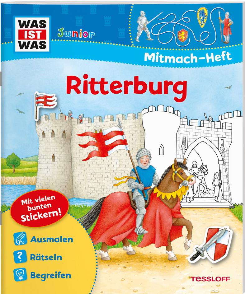Vorderes Coverbild WAS IST WAS Junior Mitmach-Heft Ritterburg