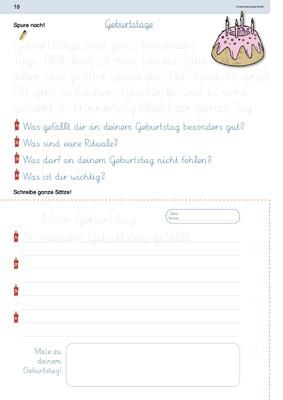 Beispielinhalt (Bild) Ich kann richtig schön schreiben - Grundschrift